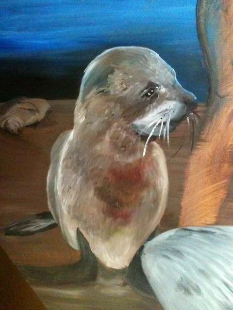 Detail of one of the seals on Sedna’s painting. This one’s my favorite.