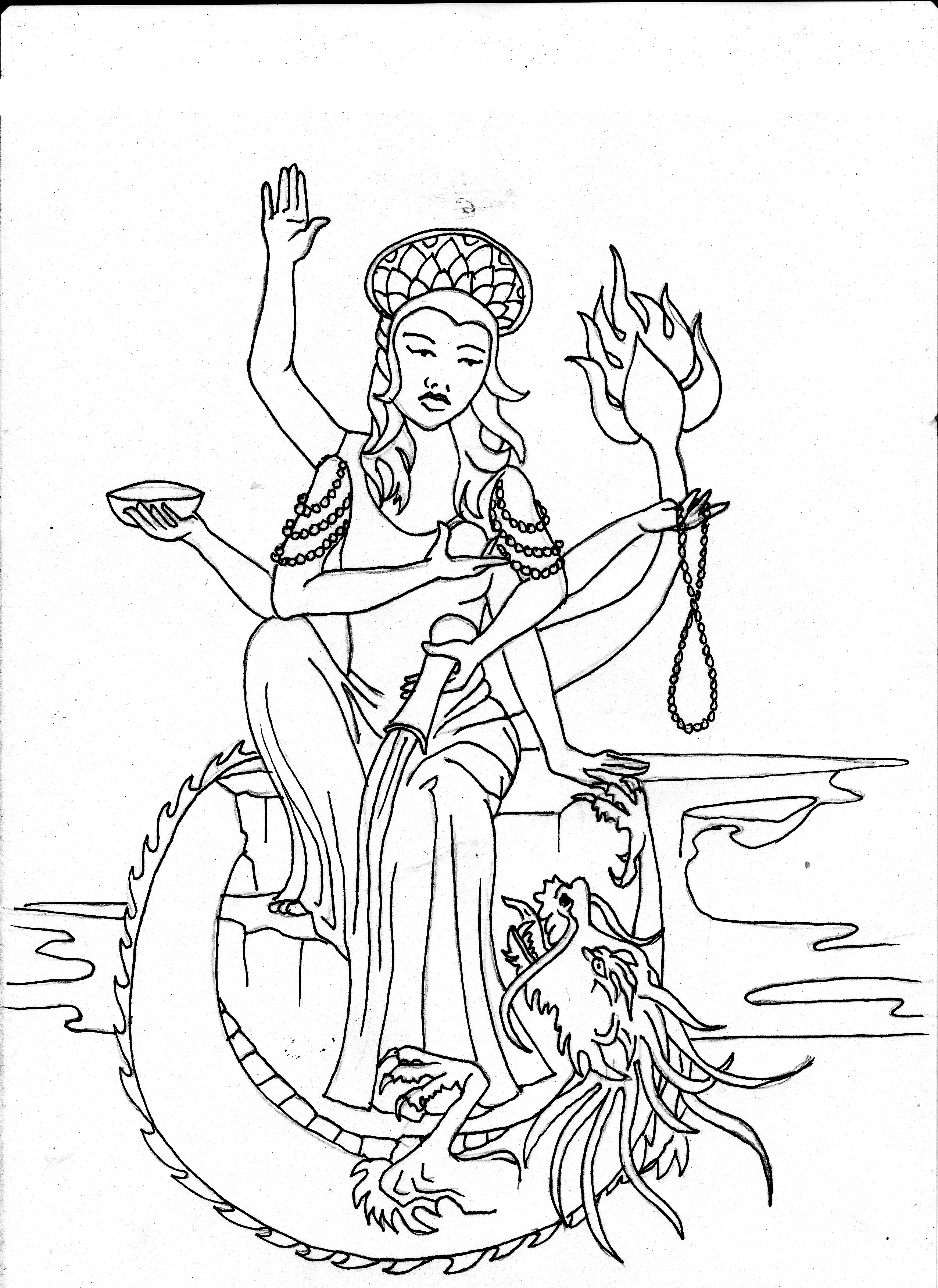 tarot coloring pages-#23